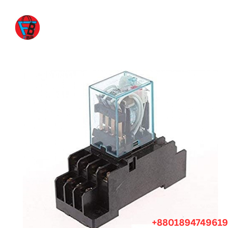 24V DC Coil 14 Pin 4 DPDT Power Electromagnetic Relay With Base