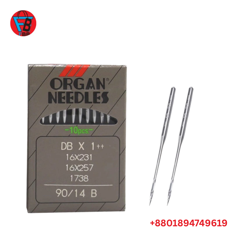 Japanese Authentic Organ Machine Needle DBX1 Industrial Flatbed Sewing Machine Needle with 3 Months Warranty Box Packaging