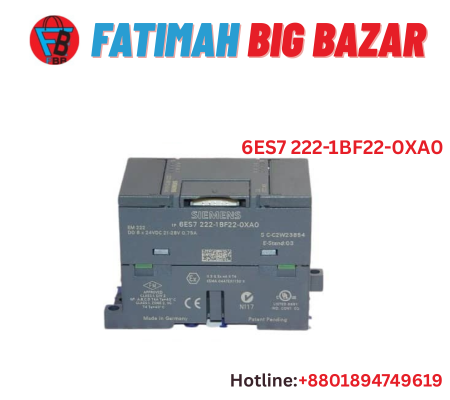 6ES7 222-1BF22-0XA0 Siemens EM 222 Digital Output Module 8 DA 24 V/DC 0.75 A